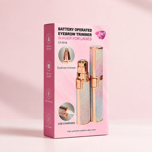 2-in-1 Eyebrow Trimmer & Facial Hair Remover